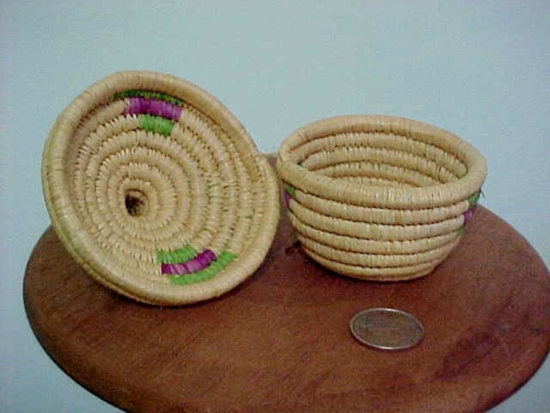 Northwest Coast BasketNative American BasketCoiled Grass Basket