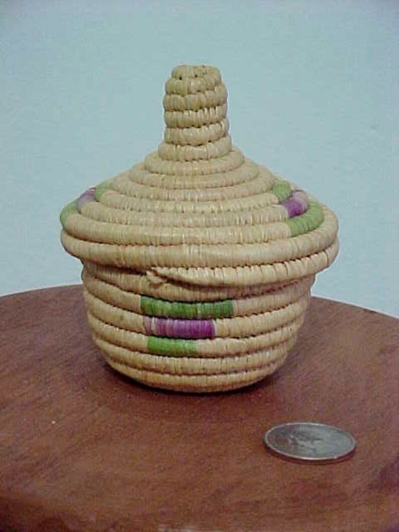 Northwest Coast BasketNative American BasketCoiled Grass Basket
