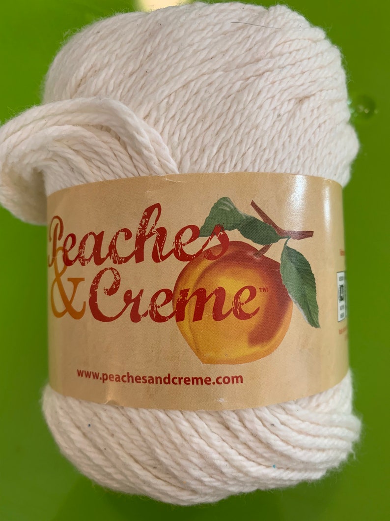 Peaches & Creme Medium Weight 100 Cotton Yarn Etsy
