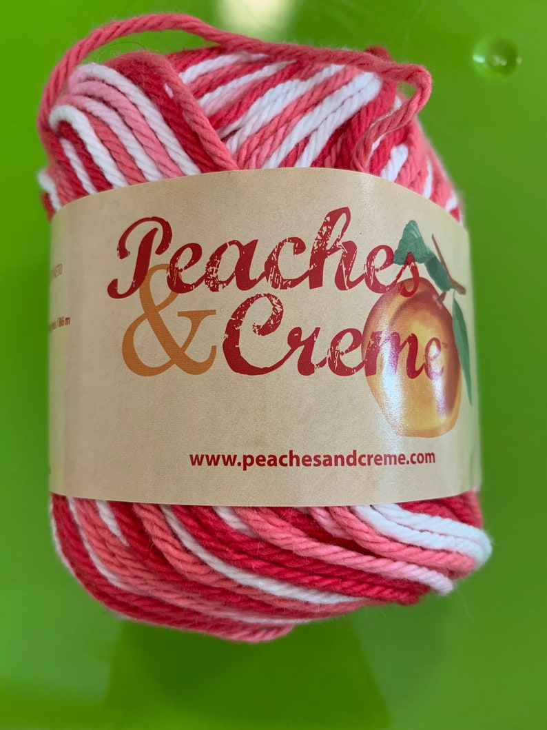 Peaches & Creme Medium Weight 100 Cotton Yarn Etsy
