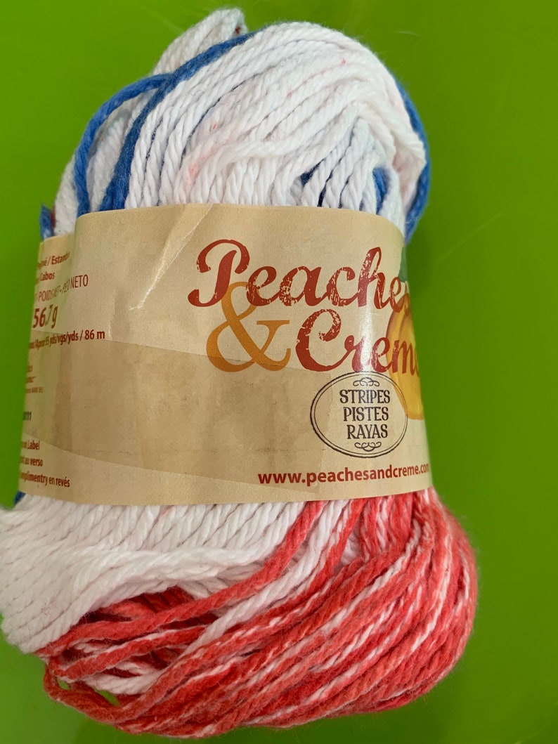 Peaches & Creme Medium Weight 100 Cotton Yarn Etsy