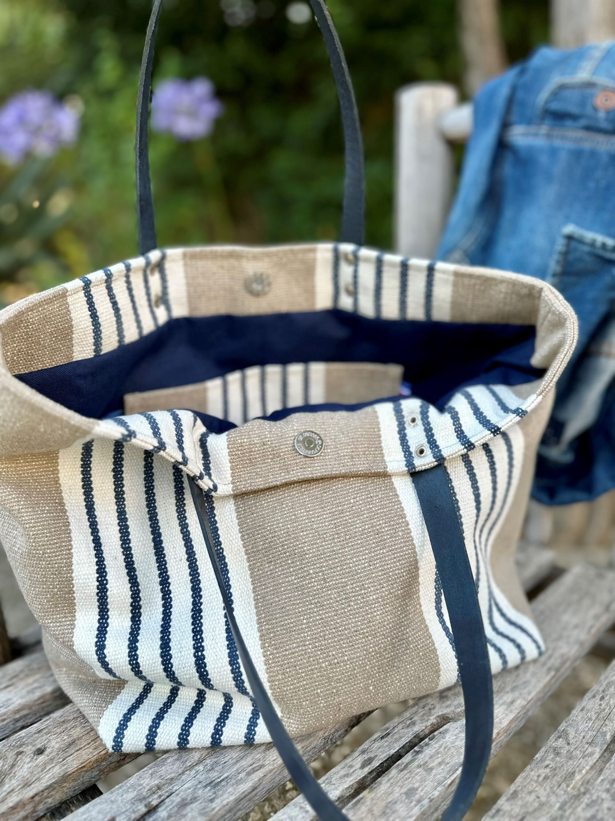 エコバッグ hagg a baguette bag (navy) Amazon.co.jp: [alaza] エコバッグ ジュートバッグ 手提げ袋 大