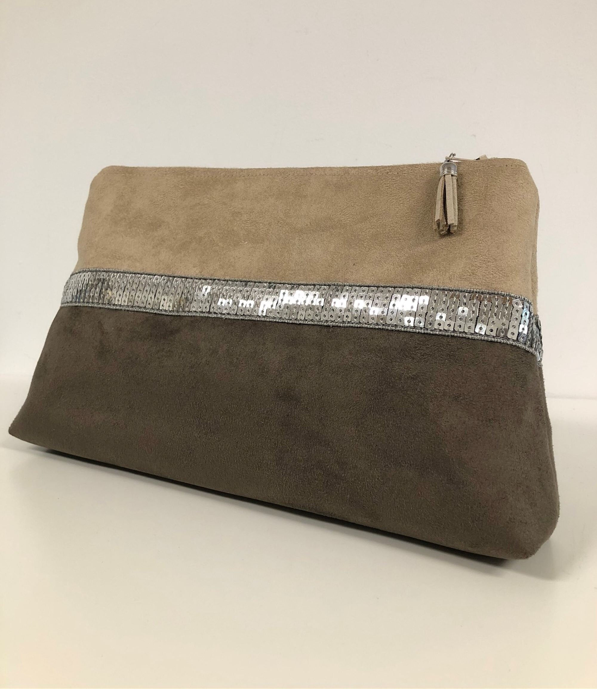 beige evening clutch
