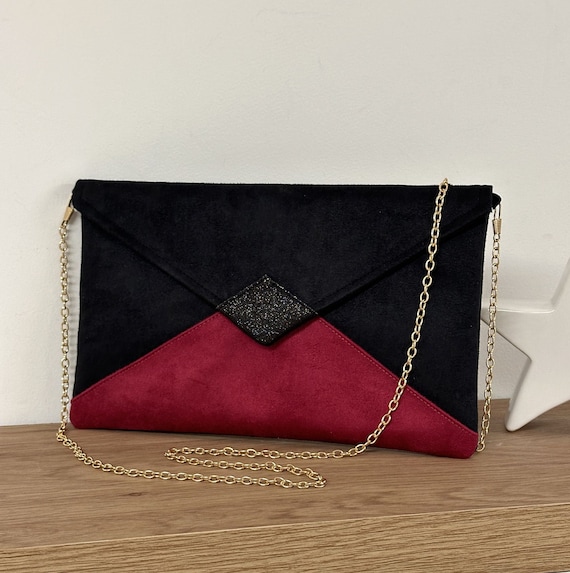 Borsa Da Sera Con Brillantini - Pochette Donna Con Tracolla Regolabile Per Feste E Matrimoni - Foto 2