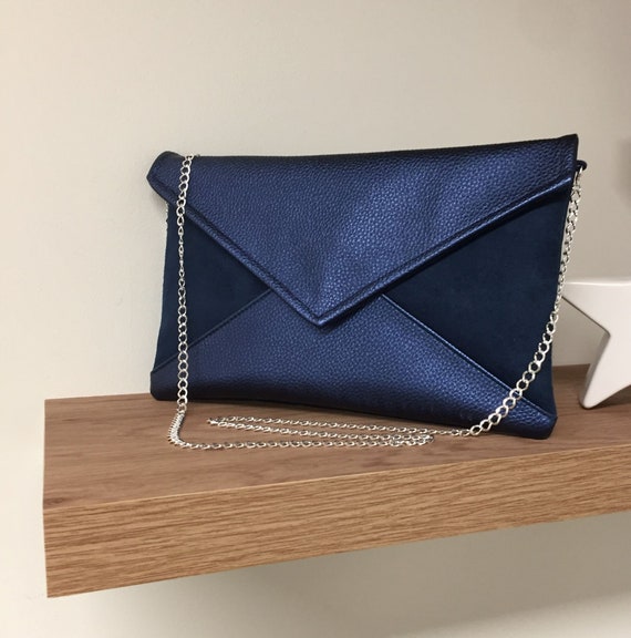navy blue evening clutch