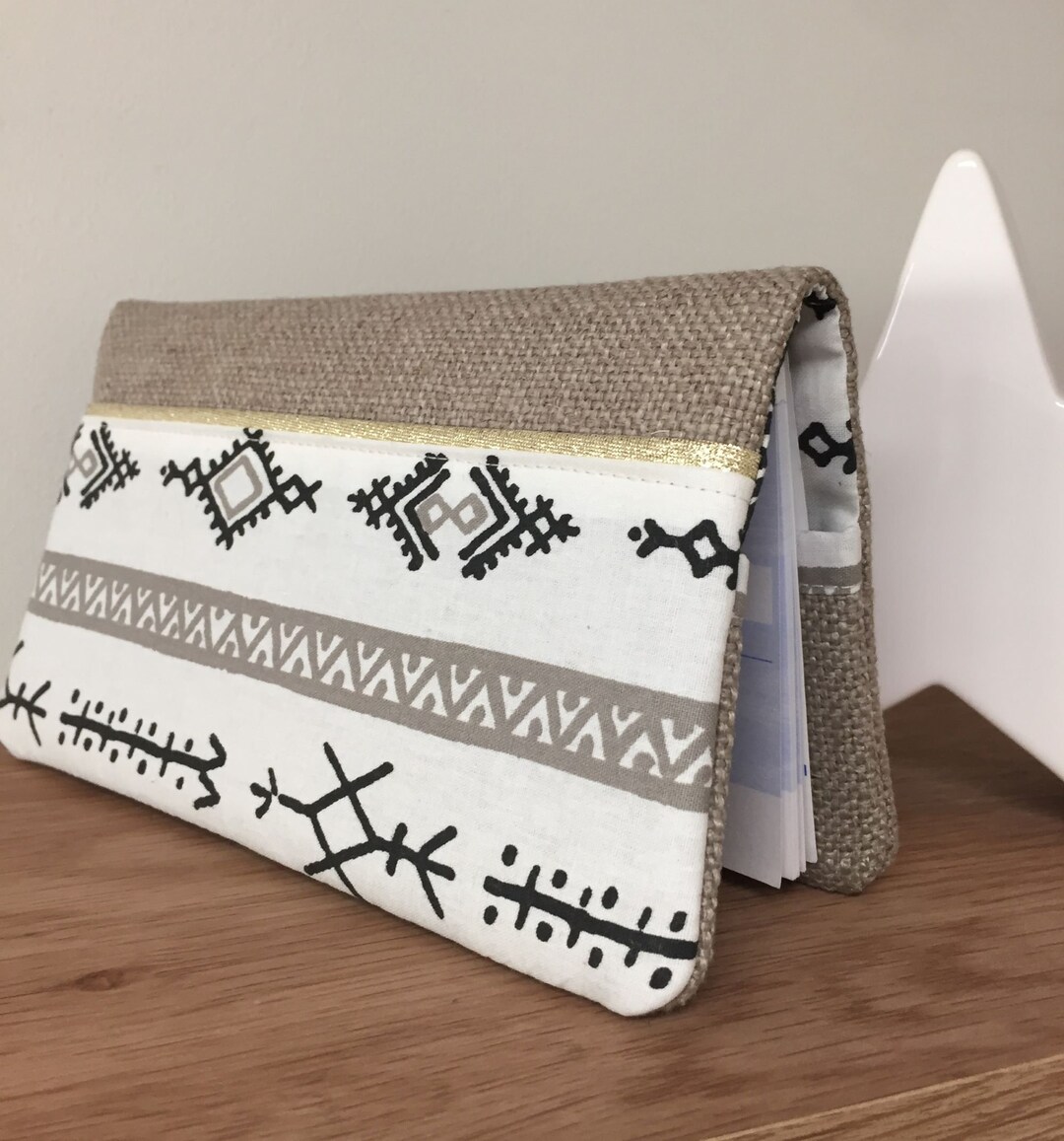 Porte Chéquier Long Portefeuille Noir Motif Top Secret - Rangement Chéquiers Et Cartes