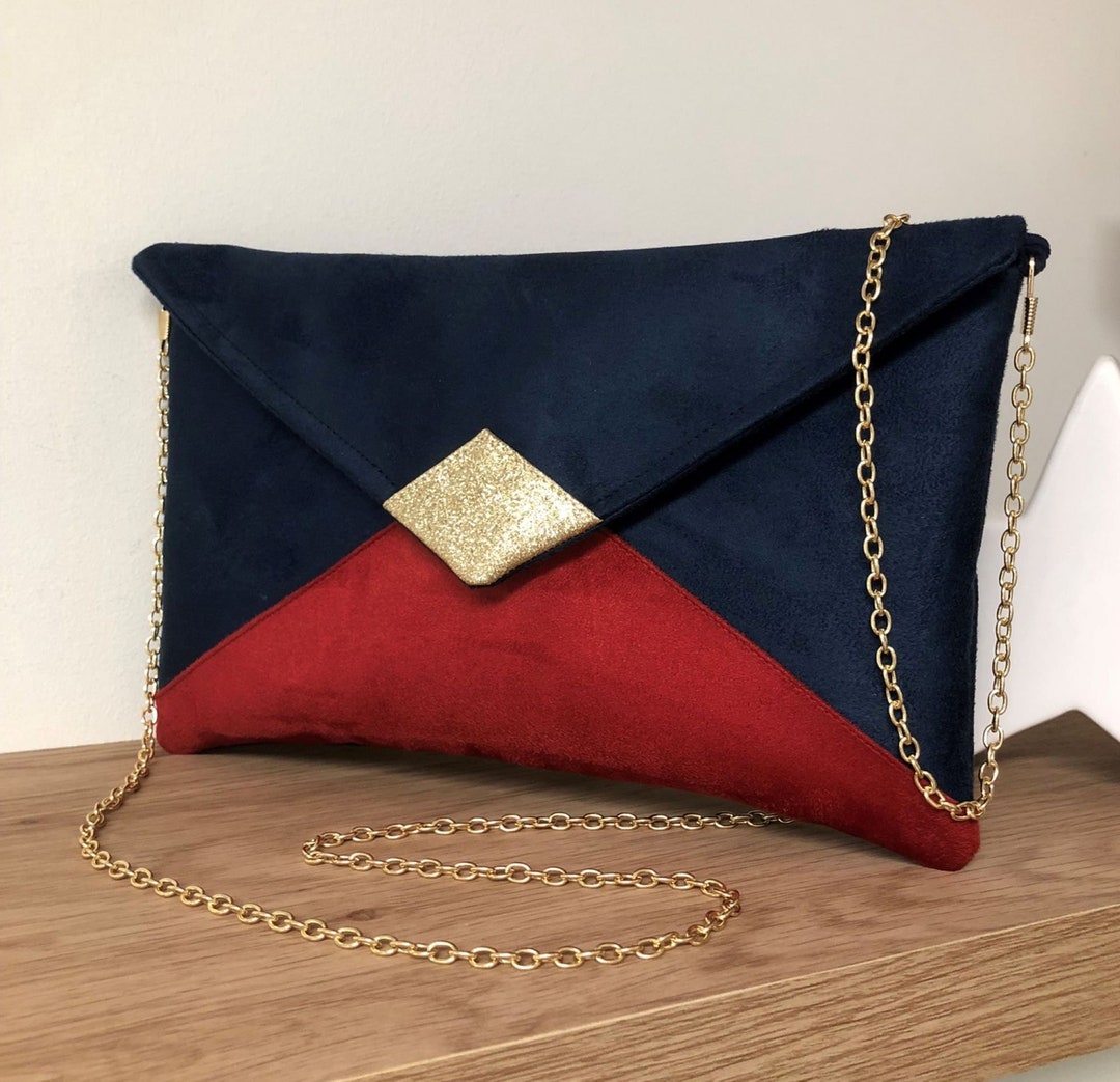 Navy and gold evening bag online