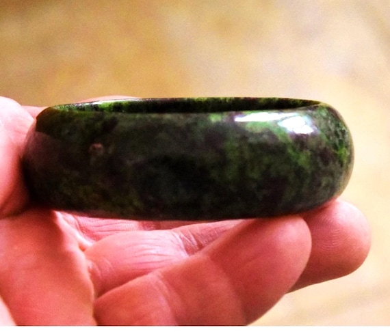 Ruby Zoisite Bangle, Earth Mined. Genuine Ruby Zo… - image 3