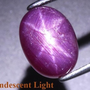 Star Ruby, 4.63cwt. Natural Earth Mined Ruby. Master Valuer Appraised for 380. July Birthstone.