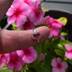 Ruby Ring Size 6. 1.45ct. Genuine Earth Mined . July Birthday. 8x5.8x3.3mm .