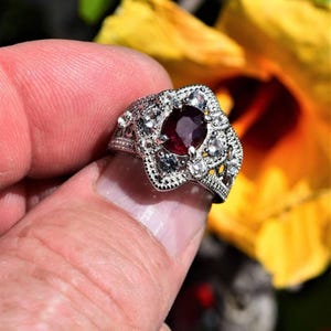 Genuine Earth Mined .Size 7 Ring, Ruby 2 cwt.   Approx. 8x6mm. Unheated. Canadian Seller. See Video