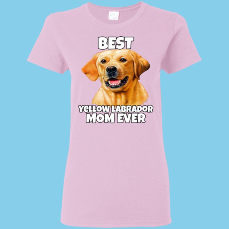 Yellow Lab TShirt Best Yellow Labrador Mom Lab Mom TShirt Etsy