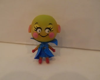 Vintage Kosmic Kiddle Greenie Meanie 3647 Mattel 1969 Some Parts for top of head missing