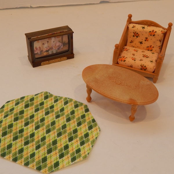 Calico Critters #CC1808 Set Soggiorno Comodo - Arredamento In Miniatura, Nuovo Con Scatola