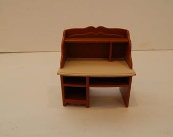 Vintage Sylvanian Families Desk Set Lot of 1 Missing Drawers