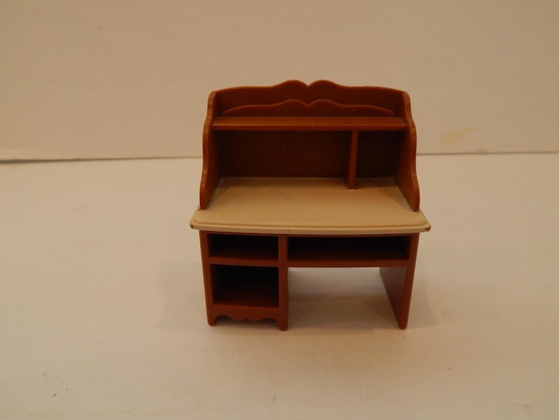 Vintage Sylvanian Families Desk Set Lot of 1 Missing Drawers imagem 1