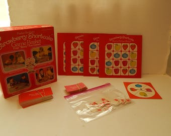 Vintage Strawberry Shortcake Game Basket Four Berry Fun Games Parker Brothers 1980s