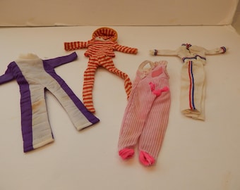Vintage Barbie or Fashion Doll Lot of Jumpsuits And Pant Suits