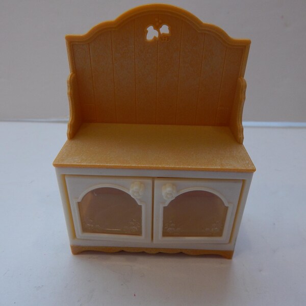 Vintage Calico Critters Microwave Cabinet Playset INCOMPLETE