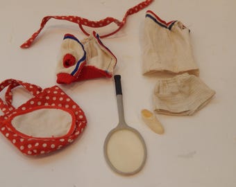 Vintage Barbie Get Ups 'N Go Tennis 7842 Mattel 1974 ALMOST COMPLETE
