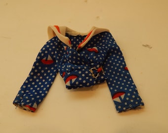 Vintage Barbie Best Buy Aboard in Blue 3346 Mattel 1973 Incomplete  Top Only