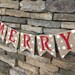 Christmas burlap banner Merry Christmas banner Christmas | Etsy