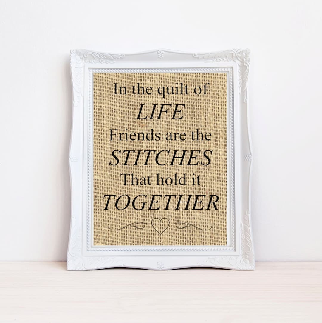 In the Quilt of Life, Quilting Quotes, Gift for Quilter, Quilt Shop