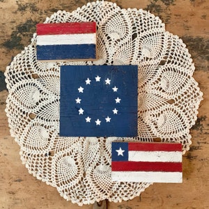 4th of July decor, 4th of July decor, tiered tray decor, patriotic decor