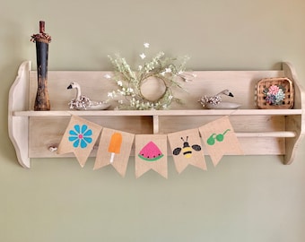 Summer burlap banner, summer banner, summer garland, summer bunting, hello summer banner