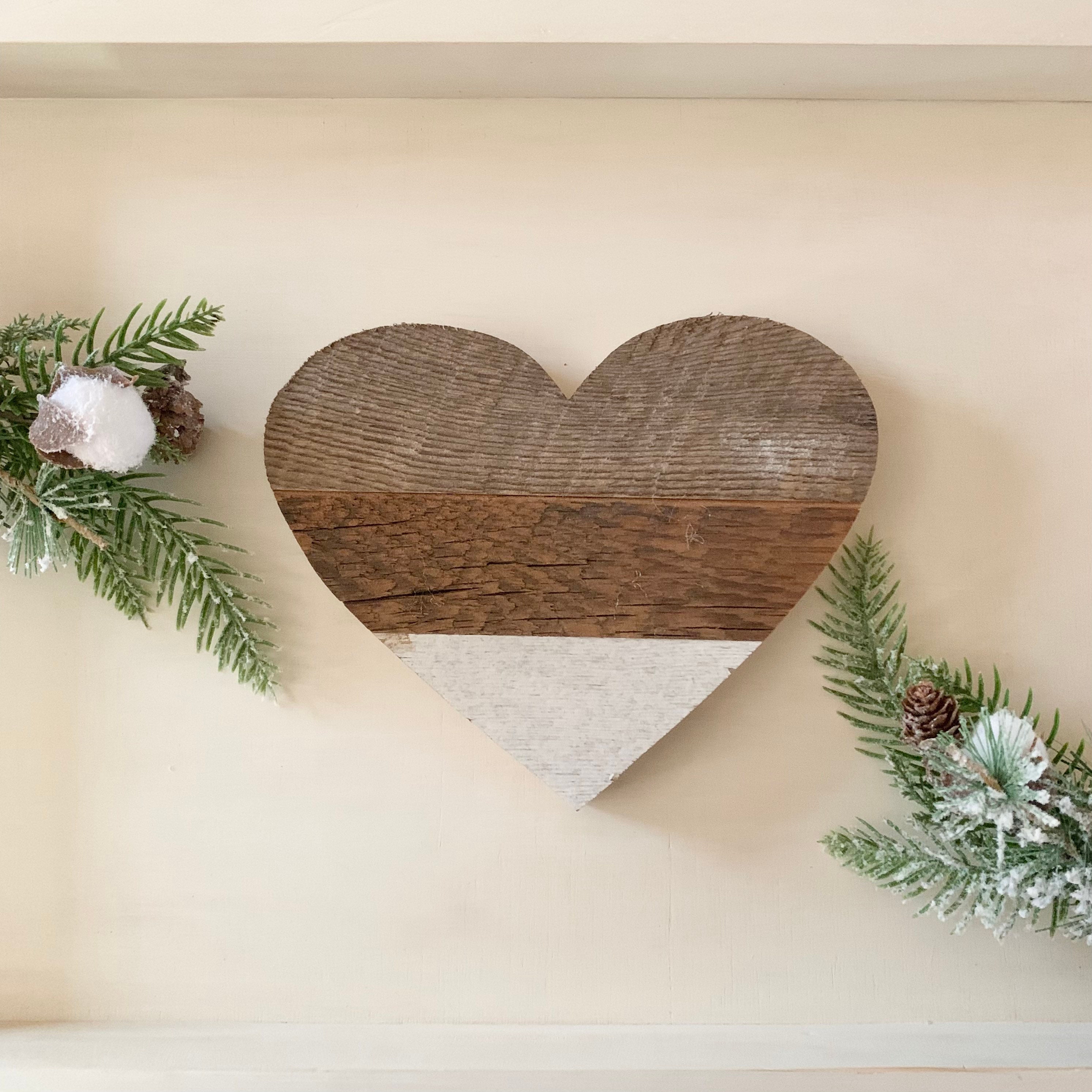 Small Rustic Heart Wood Heart, Rustic Wood Heart, Barn Wood Heart - Etsy