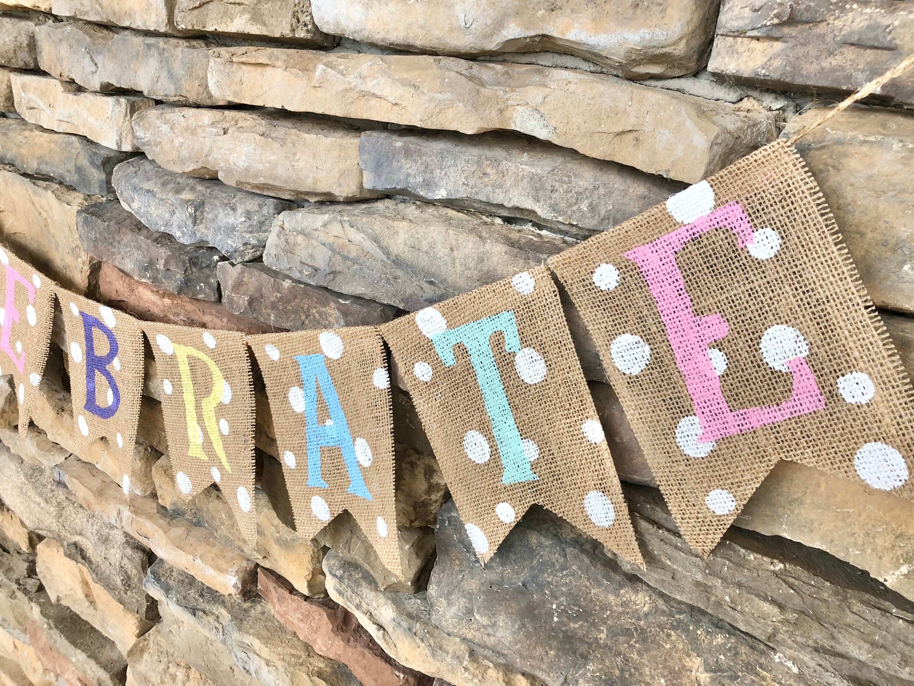 Celebrate Banner, Party Decor, Birthday Banner, Graduation Banner - Etsy