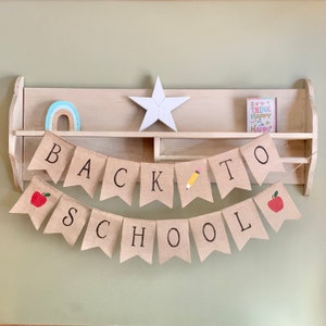 Back to school banner, first day of school, first day of school photo prop, 1st day of school
