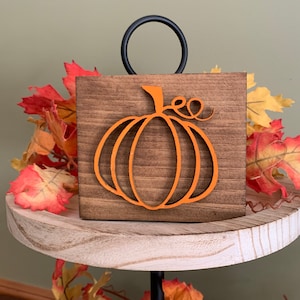 Pumpkin blocks, fall decor, pumpkin decor