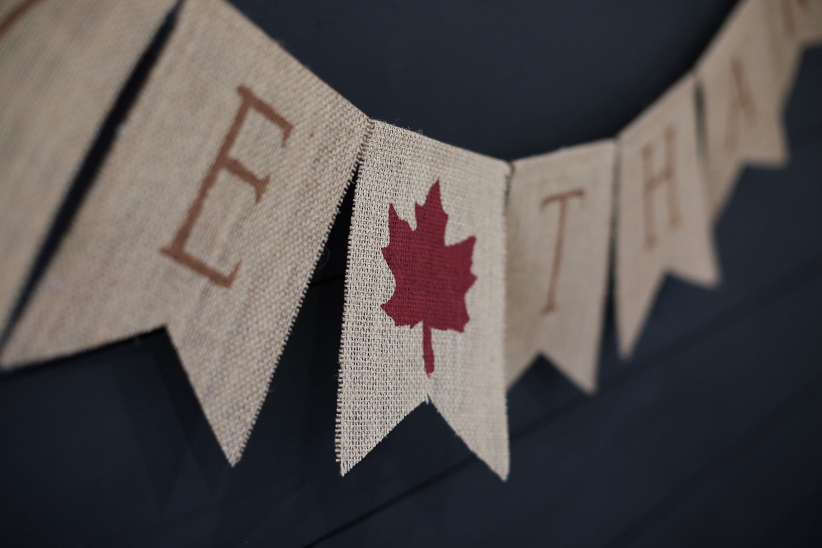 Give Thanks Banner, Give Thanks Burlap Banner, Thanksgiving Banner ...