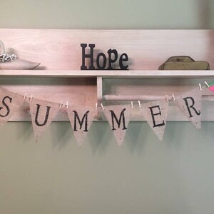 Summer burlap banner, summer banner, summer garland, summer bunting, watermelon banner, watermelon burlap banner, summer decor, porch decor image 7