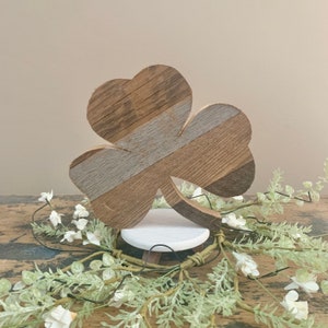 Wood shamrock, rustic wood shamrock, barn wood shamrock