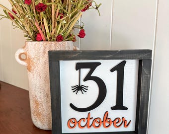 Halloween sign, Halloween farmhouse sign, wooden Halloween sign, Halloween decor