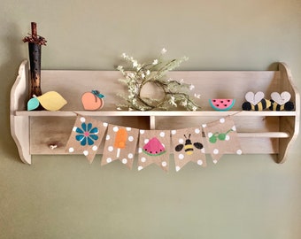 Summer burlap banner, summer banner, summer garland, summer bunting, hello summer banner