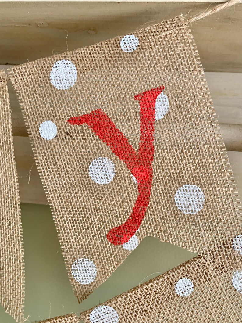 Alphabet Happy Birthday Banner Burlap Birthday Banner | Envío Gratis