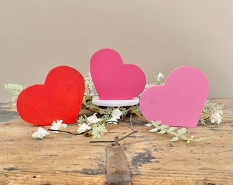 Wooden heart, heart decor, Valentine’s decor, Valentine’s tiered tray, wood hearts