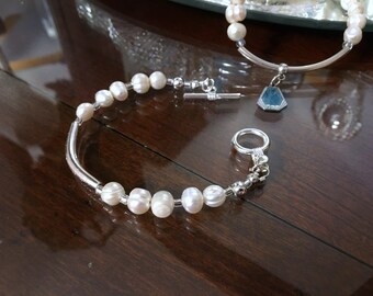 Baroque Freshwater Pearl Bracelet, Bridal Attendant Gift