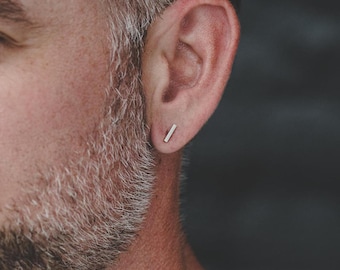 Large Bar Earrings - 925 Sterling Silver - Handmade Jewelry from MeritMade Essentials by Kelly Conner