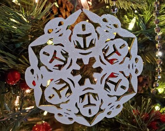Starwars Snowflakes CH10 Set Of 3 Christmas Decoration MDF Darth Vader Yoda,