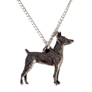 Dobermann Pinscher Hundehalskette, Dobie, k9 Hunderasse Anhänger Halskette, einzigartiger Besitzer Geschenk Anhänger Halskette, Statement Halskette 1537
