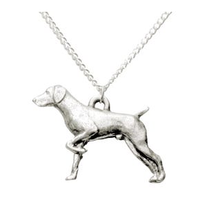 German Shorthair Pointer Dog Necklace,  unique shorthair pointer minimalist necklace, simple pet lover gift jewelry 1509