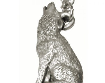 Wildlife wolf necklace (648)
