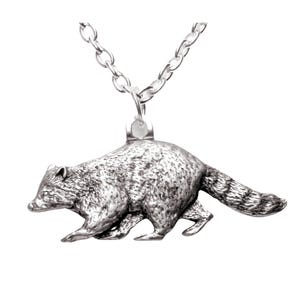 Wildlife raccoon necklace 598