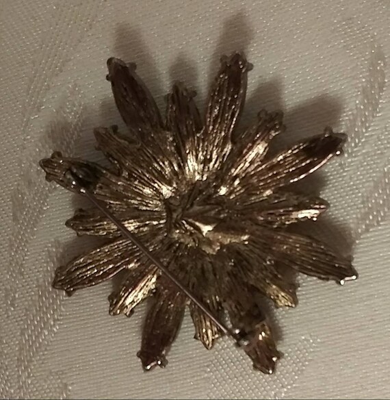 Ruby Red  Crystals and Dark Blue Cabachons Brioche - image 2