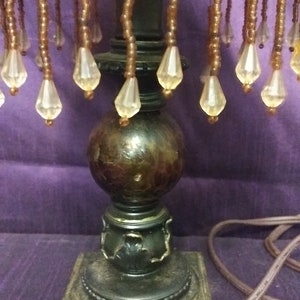 Mid Century 12&quot; Table Lamp with Satin Shade