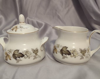 Royal Dalton Fine China Sugar And Creamer "Larchmont" Pattern